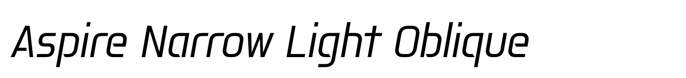 Aspire Narrow Light Oblique